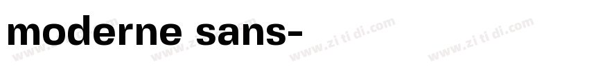 moderne sans字体转换